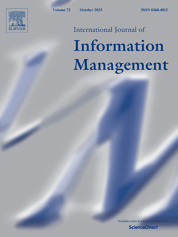 Go to journal home page - International Journal of Information Management